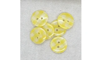 6 boutons / 14,5MM / Jaune Vichy
