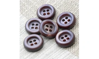Boutons VINTAGE / 21MM / Brun Chocolat