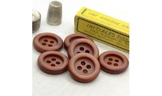 Boutons VINTAGE / 30MM / Brun Caramel