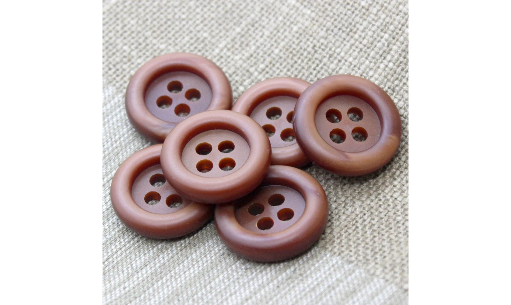 Boutons VINTAGE / 30MM / Brun Caramel