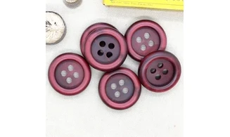 Boutons VINTAGE / 35MM / Rouge Bordeaux