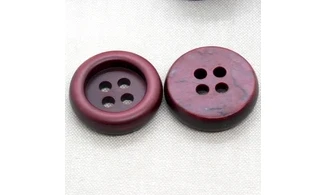 Boutons VINTAGE / 35MM / Rouge Bordeaux