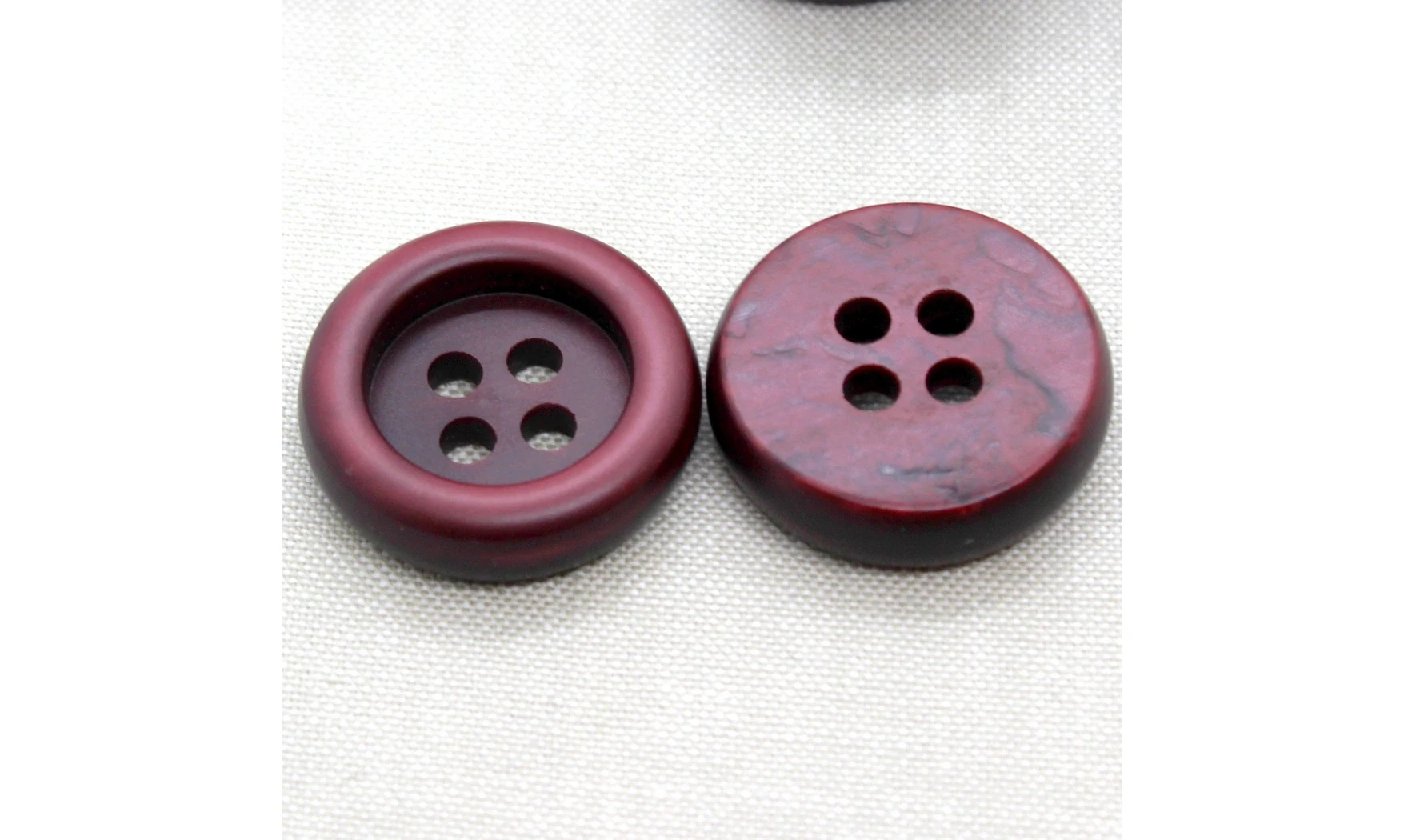 Boutons VINTAGE / 35MM / Rouge Bordeaux