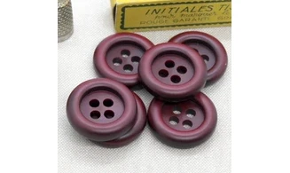 Boutons VINTAGE / 30MM / Rouge Bordeaux