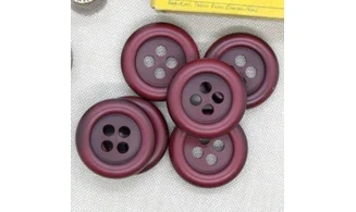 Boutons VINTAGE / 30MM / Rouge Bordeaux