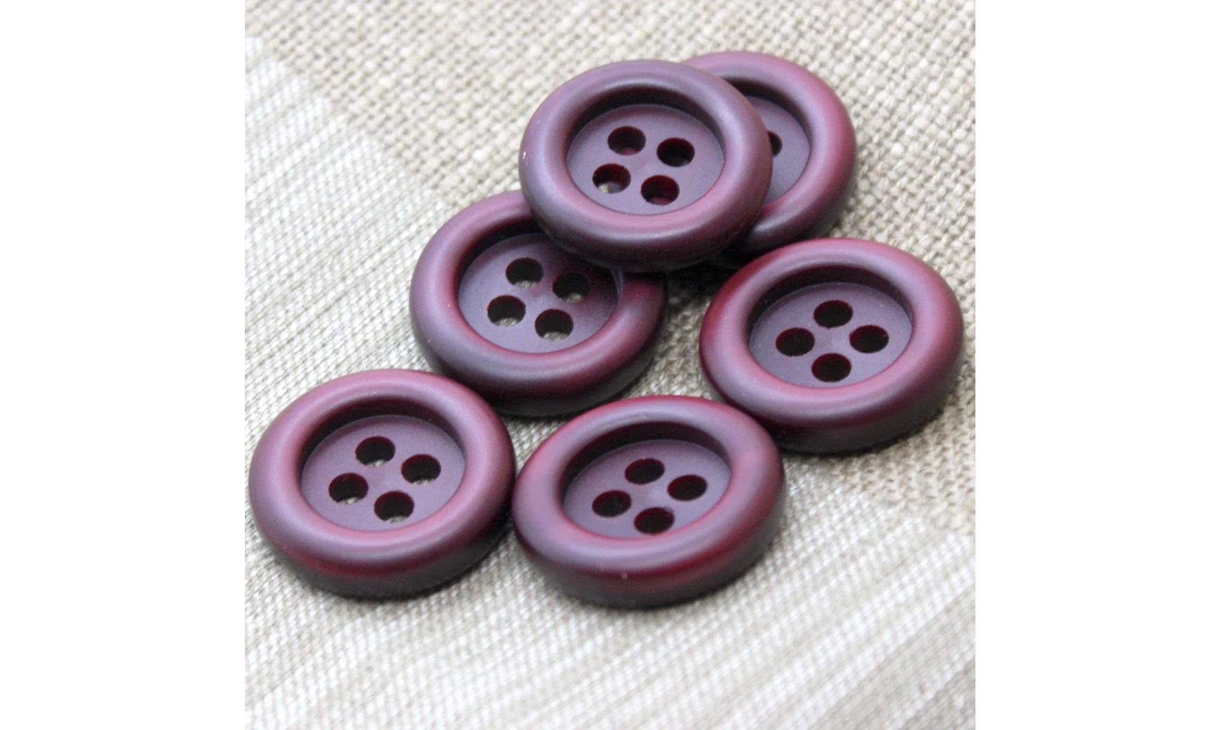 Boutons VINTAGE / 30MM / Rouge Bordeaux
