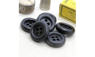 Boutons VINTAGE / 26MM / Noir