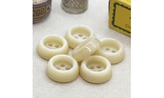 6 boutons / 18MM / Ivoire