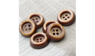 6 boutons / 30MM / Caramel
