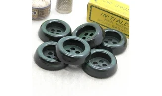 6 boutons / 30MM / Vert bouteille
