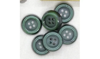 6 boutons / 30MM / Vert bouteille