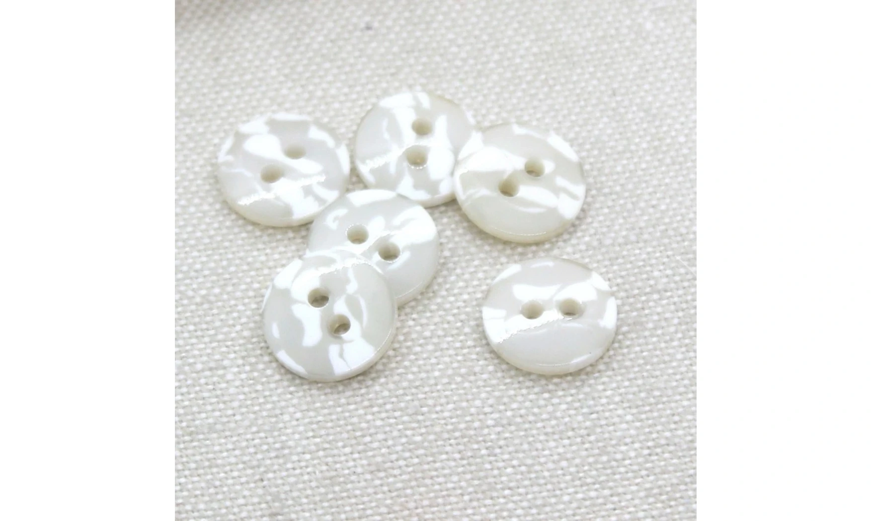 6 Boutons / 12MM / Brun Camouflage