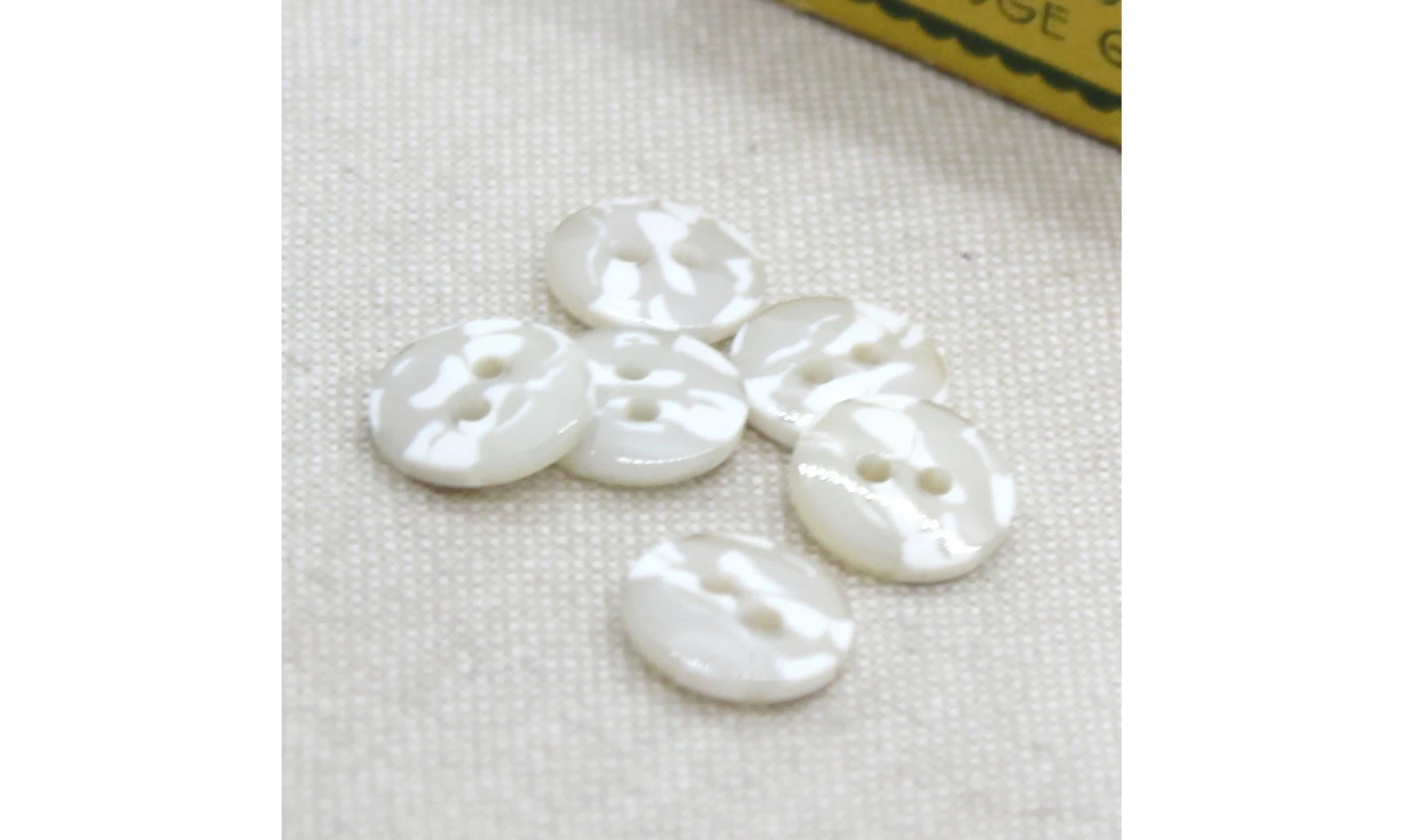 6 Boutons / 12MM / Brun Camouflage