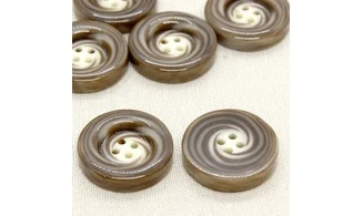 6 boutons / 27,5MM / Brun