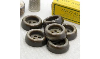 6 boutons / 26MM / Vert kaki