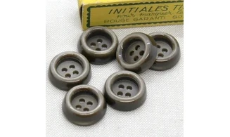 6 boutons / 21MM / Vert kaki