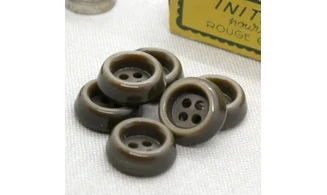 6 boutons / 17MM / Vert kaki