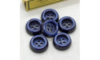6 boutons / 21MM / Bleu roi