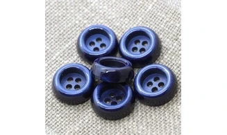 6 boutons / 21MM / Bleu roi