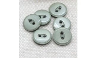 6 boutons / 15MM / Vert "Oeil"