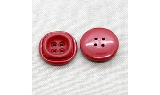 6 boutons / 21MM / Rouge mat