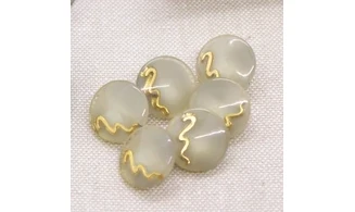 6 boutons / 15MM / Translucide Signature