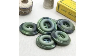 6 boutons / 26MM / Vert