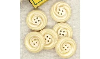 6 boutons / 31MM / Ivoire
