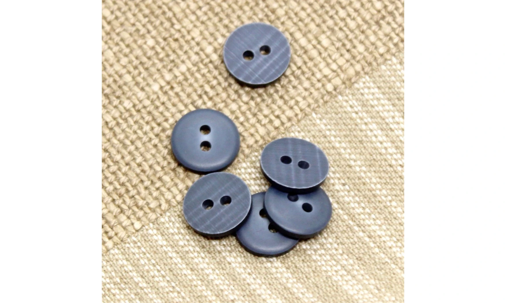 6 boutons / 13MM / Gris