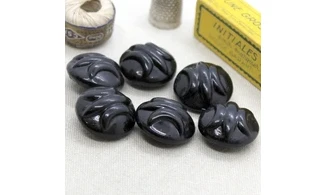 6 boutons / 26MM / Noir