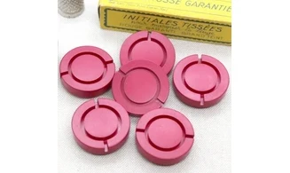 6 boutons / 30MM / Rouge "Marin"