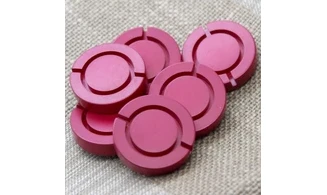6 boutons / 30MM / Rouge "Marin"