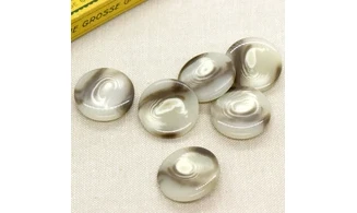 6 boutons / 27MM / Brun