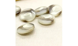 6 boutons / 27MM / Brun