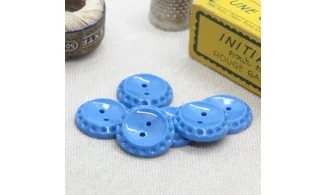 6 boutons / 18MM / Bleu