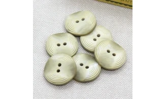 6 boutons / 18MM / Vert pale