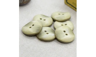 6 boutons / 18MM / Vert pale