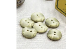 6 boutons / 14MM / Vert pale