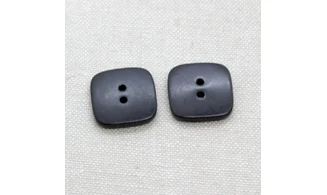 6 boutons / 18MM / Noir "carré"