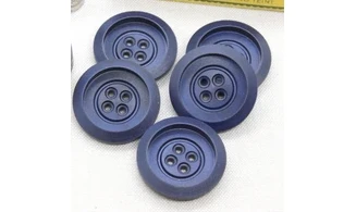 5 boutons / 34MM / Bleu