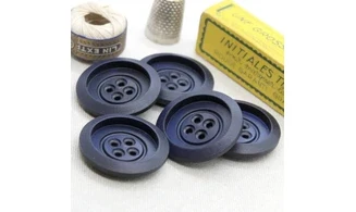 5 boutons / 34MM / Bleu
