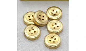6 boutons / 18MM / Doré