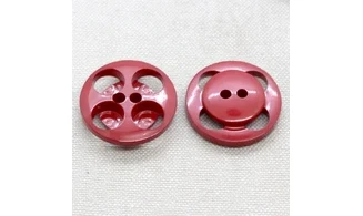6 boutons / 27MM / Rouge "Lunaire"