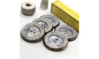 5 boutons / 40MM / Brun kaki