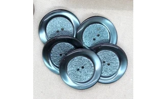 5 boutons / 36MM / Bleu nacré
