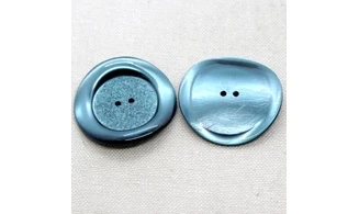 5 boutons / 36MM / Bleu nacré