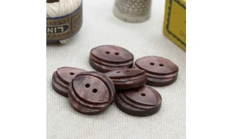 6 boutons / 18MM / Cuivre "Oeil"