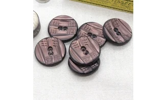 6 boutons / 27MM / Cuivre rose