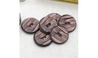 6 boutons / 22MM / Cuivre rose