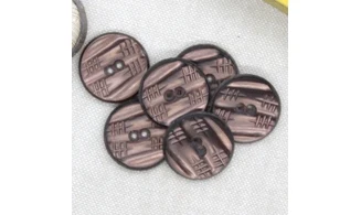 6 boutons / 22MM / Cuivre rose